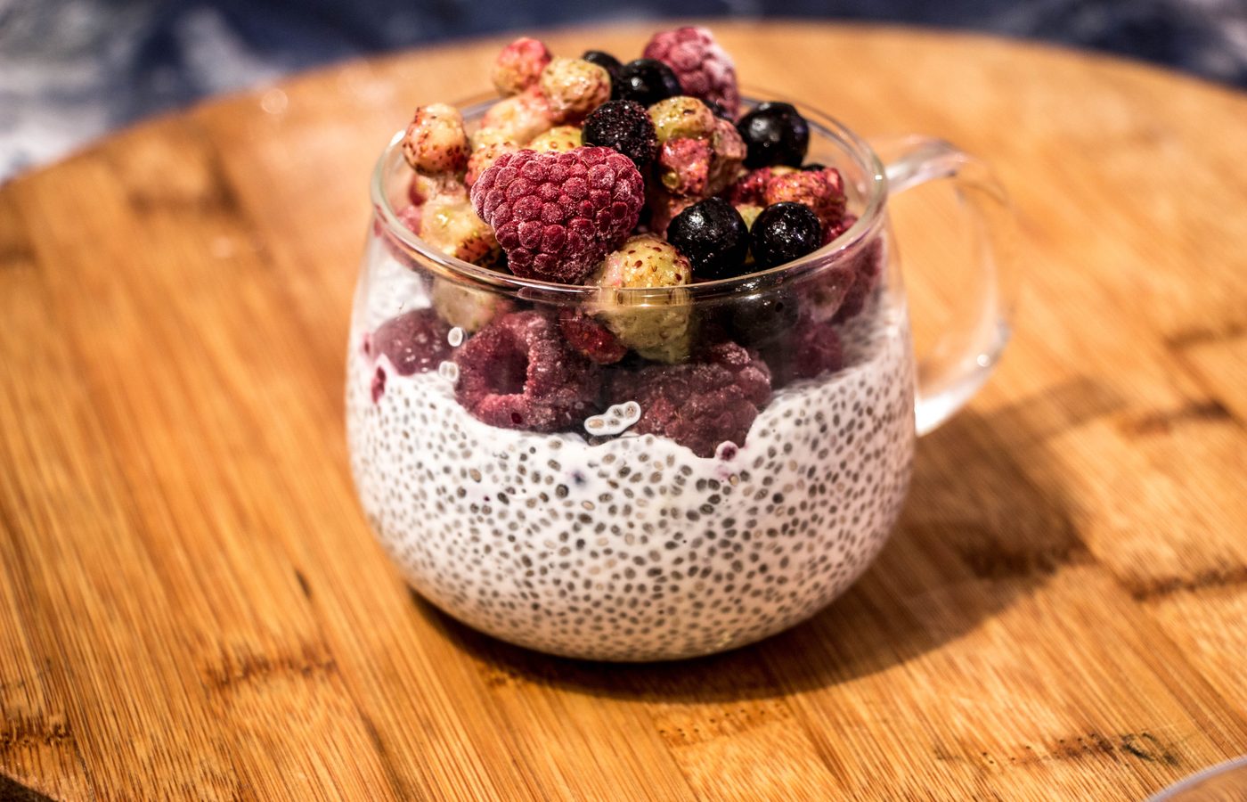 Coconut & Raspberry Chia Pots