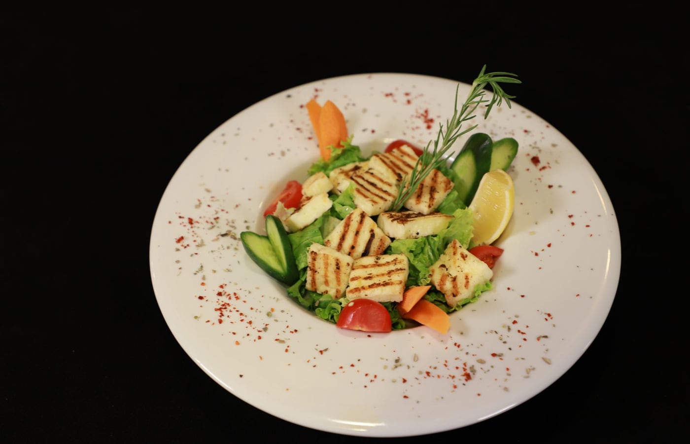 Grilled Halloumi with Lemon & Herbs