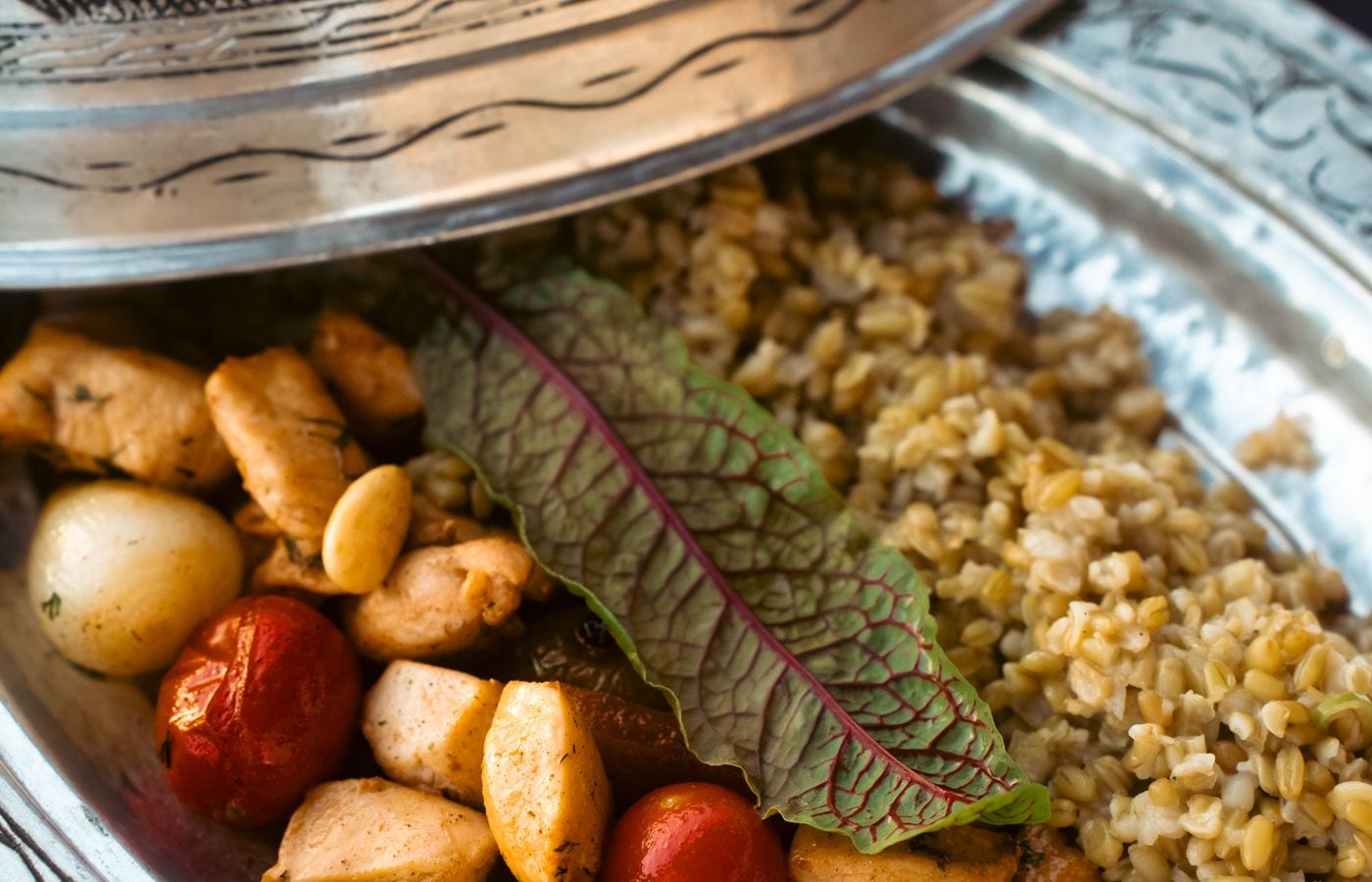 Harissa Grilled Chicken with Herby Bulgur