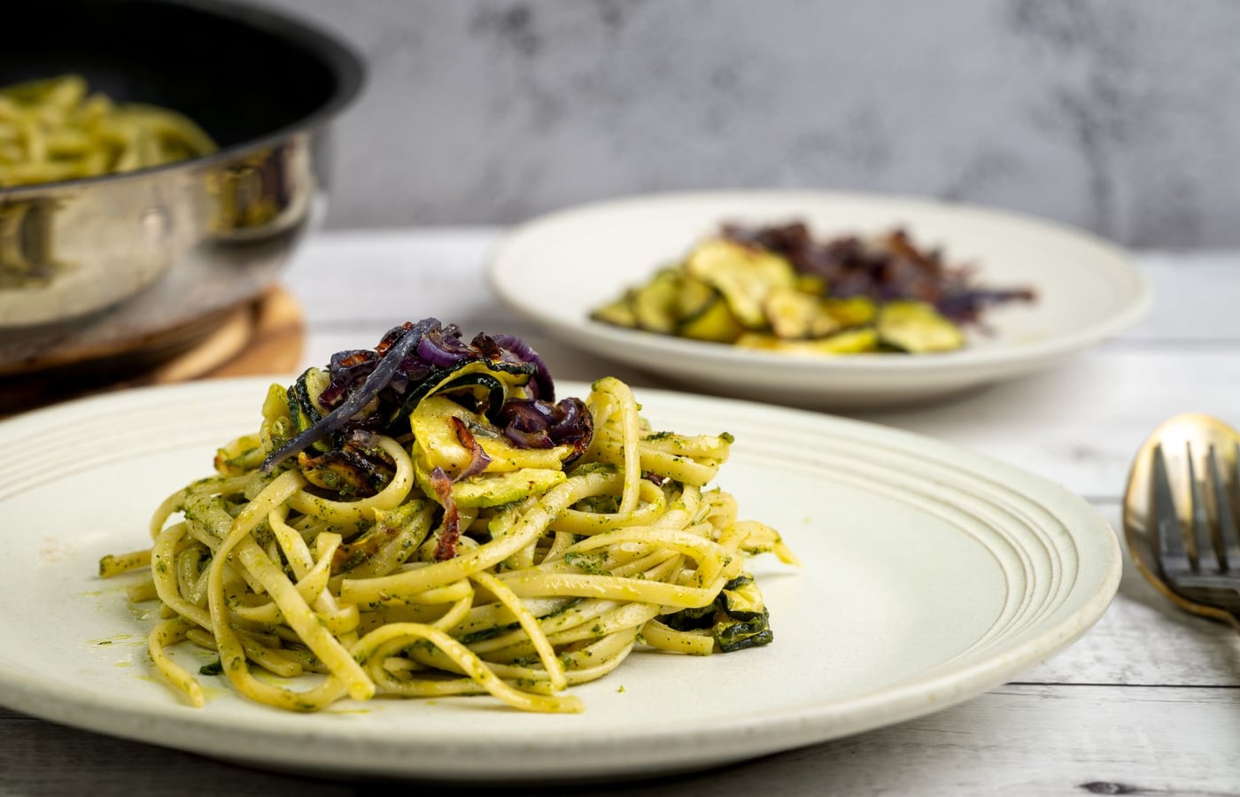 Pesto Chicken with Courgetti