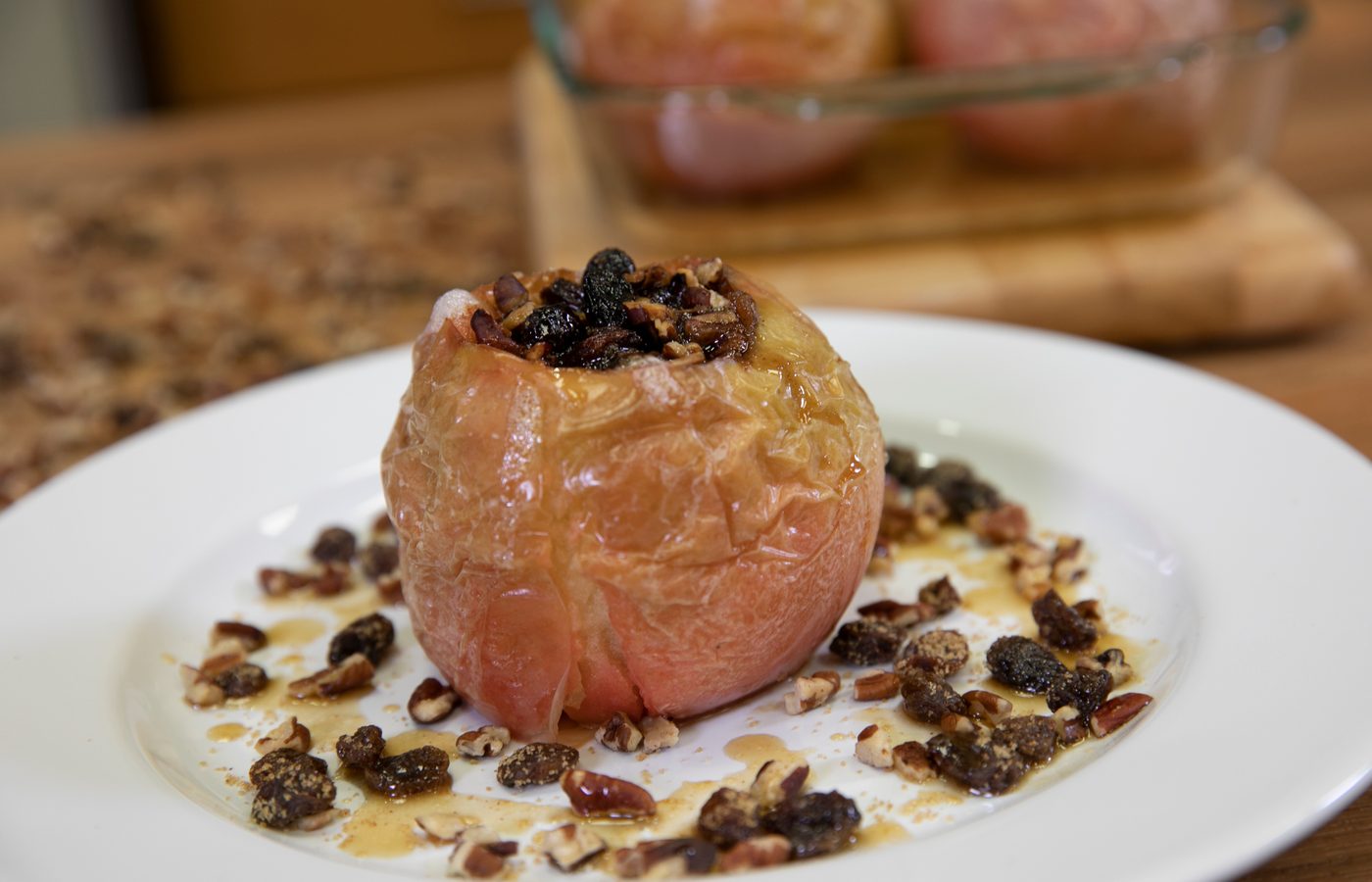 Spiced Baked Apples with Walnut Crumble