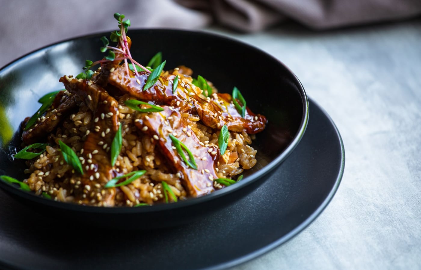 Teriyaki Salmon with Brown Rice
