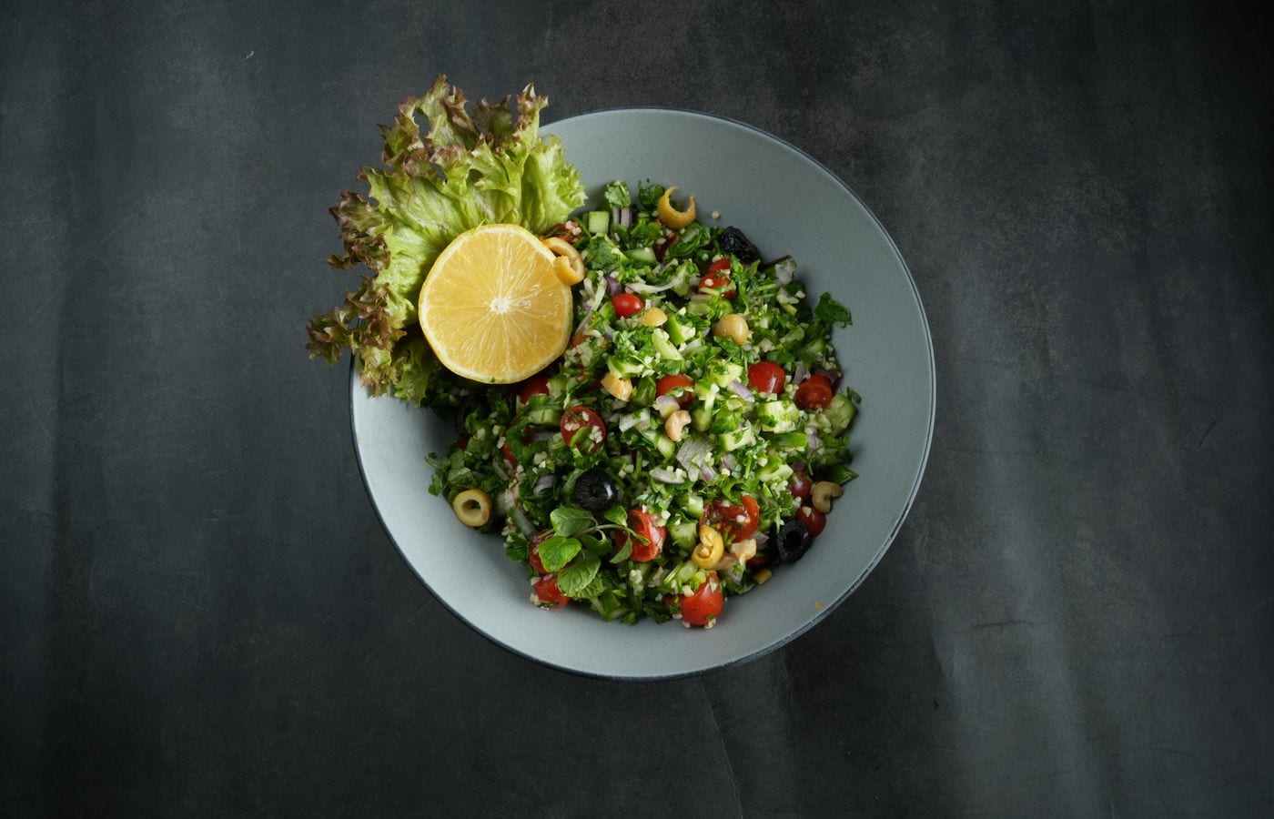 Toasted Almond Quinoa Tabbouleh