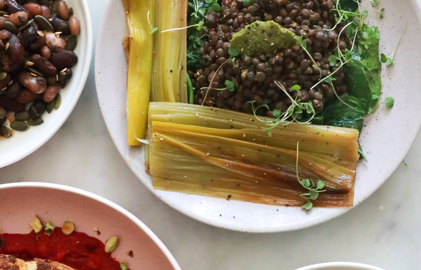 Warm Lentil & Walnut Salad